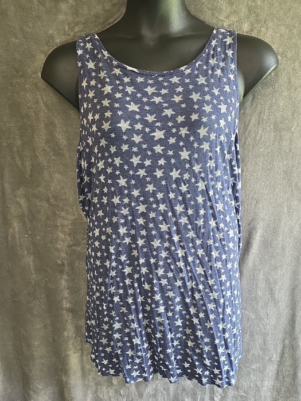 Old Navy Blue Star Print Tank Top